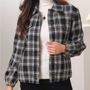 NWOT! Northstyle Textured Plaid Jacket, SMALL